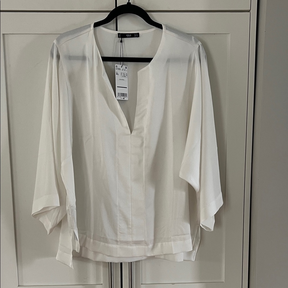 MNG Basics Women's Blouse White size XL